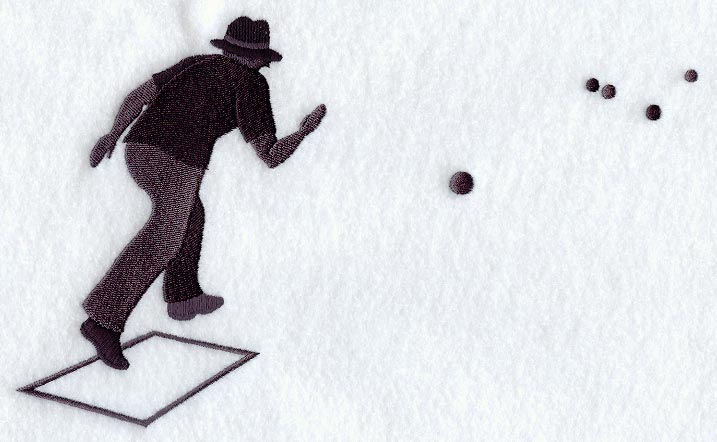 Lawn Bowling Silhouette