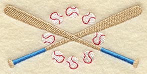 Softballs and Crossed Bats