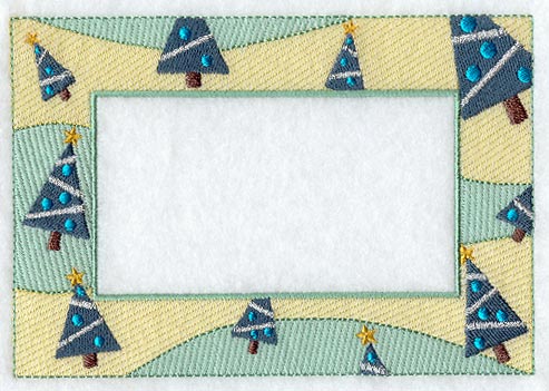 Christmas Trees Photo Card (Cardstock)