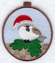 Christmas Chickadee Ornament