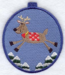 Leaping Reindeer Ornament