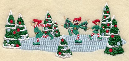 Ice Skating Elves