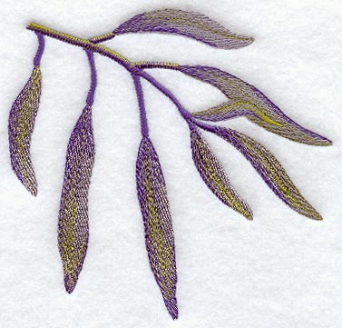 Russian Olive Leaves in Watercolor