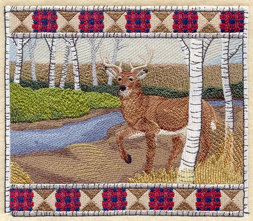 Whitetail Buck Scene