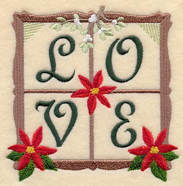 Love Christmas Spirit Square