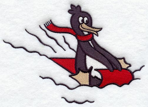 Penguin Sledding
