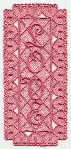 Love Bookmark (Lace)