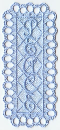 Peace Bookmark (Lace)