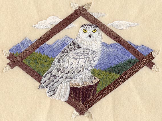 Winter Snowy Owl Diamond