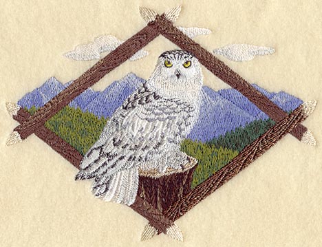 Winter Snowy Owl Diamond