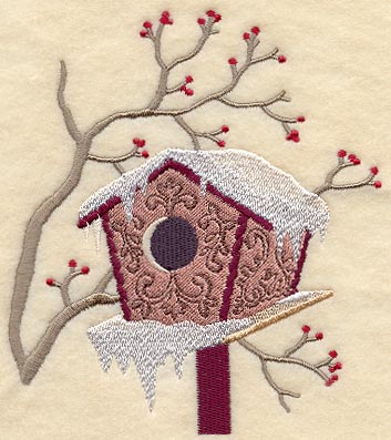 Snowy Birdhouse