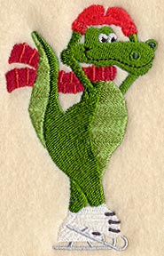 Ice Skating Alligator
