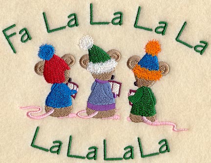 Deck the Halls Mice - Back (Fa La La)