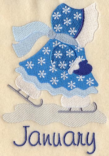 Sunbonnet Sue - January
