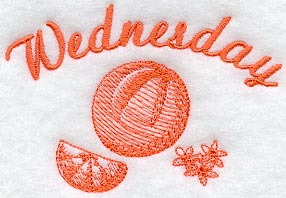 Wednesday - Orange (Toile)