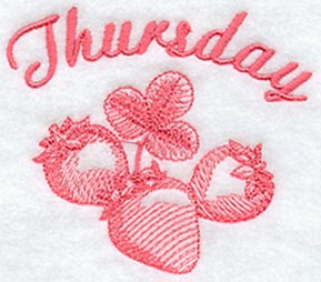 Thursday - Strawberries (Toile)