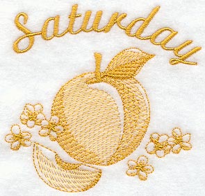 Saturday - Peach (Toile)