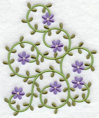 Floral Heirloom Wedge - Lg