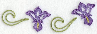 Iris Collar Border - Lg