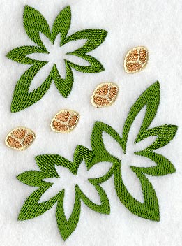 Giraffe and Leaf Wedge - Lg