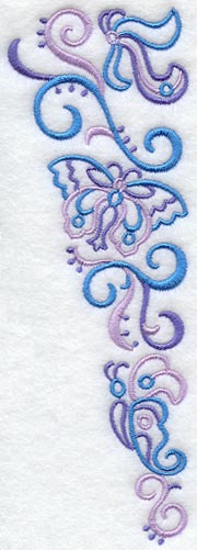 Butterfly Wedge Placket - Lg (Mirror)