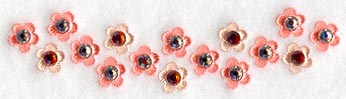Cool Girl Collar Border - Lg (Crystals)