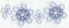 Snowflake Collar Border - Lg (Crystals)