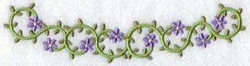 Floral Heirloom Collar Border - Lg (Mirror)