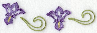 Iris Collar Border - Lg (Mirror)