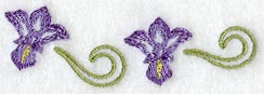 Iris Collar Border - Lg (Mirror)