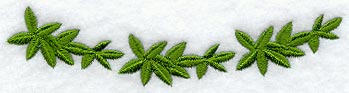 Giraffe and Leaf Collar Border - Lg (Mirror)