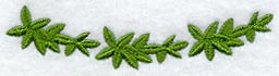Giraffe and Leaf Collar Border - Lg (Mirror)