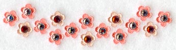 Cool Girl Collar Border - Lg (Mirror) (Crystals)