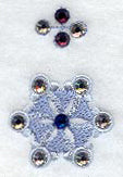 Snowflake Border (Half) (Crystals)