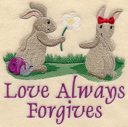 Love Always Forgives - Bunnies