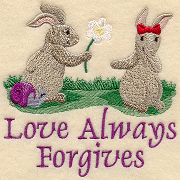 Love Always Forgives - Bunnies