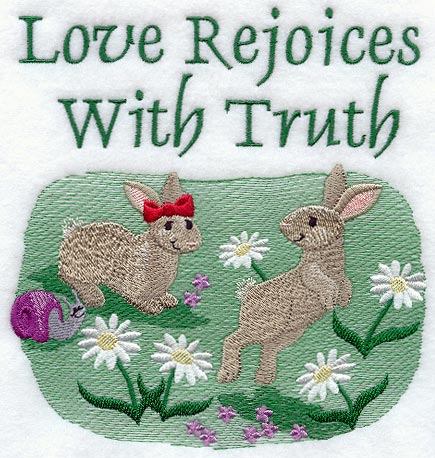 Love Rejoices with Truth - Bunnies
