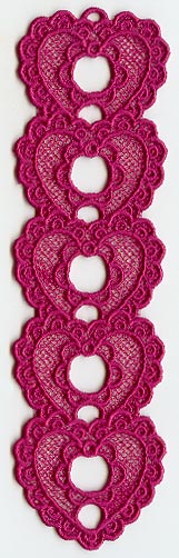 Heart Bookmark (Lace)