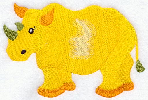 Rhinoceros with Adinkra