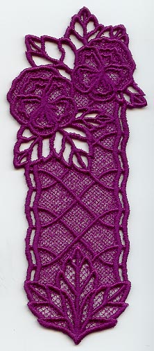 Pansy Bookmark (Lace)