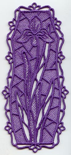 Iris Bookmark (Lace)