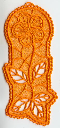 Hibiscus Bookmark (Lace)