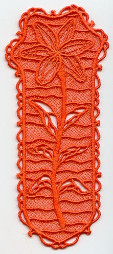 Tiger Lily Bookmark (Lace)