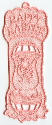 Happy Easter Duck Bookmark (Lace)
