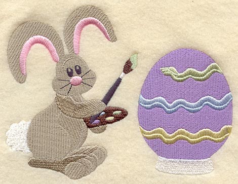 Easter Bunny Painting Egg