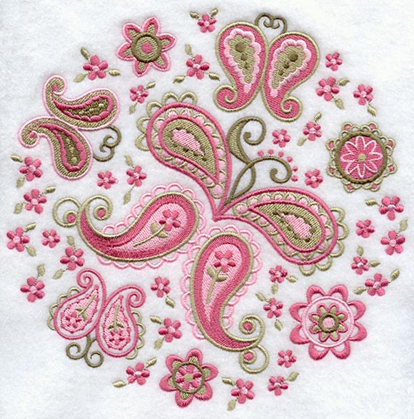 Paisley Butterfly Circle