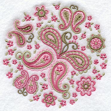 Paisley Butterfly Circle