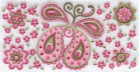 Paisley Butterfly Rectangle