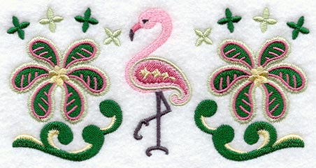 Paisley Flamingo Rectangle