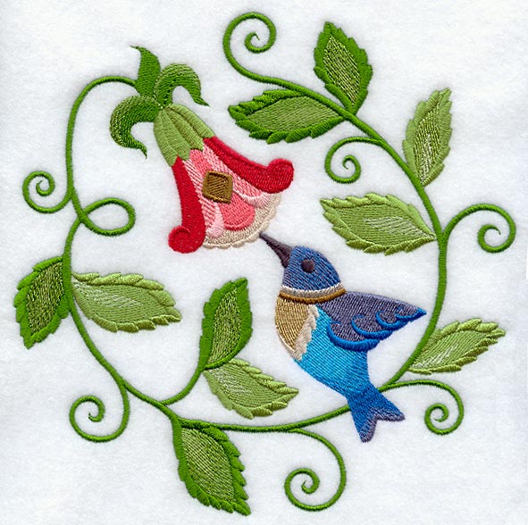 Jacobean Hummingbird Circle